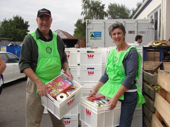 Rotary partnered with Salvation Army to deliver food parcels as part of the immediate response